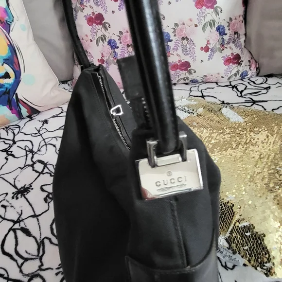 Gucci canvas and leather bag with wallet - Picture 5 of 11